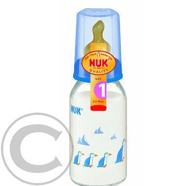 NUK - Dětská láhev sklo 125ml LA savička V1(0-6) 747018