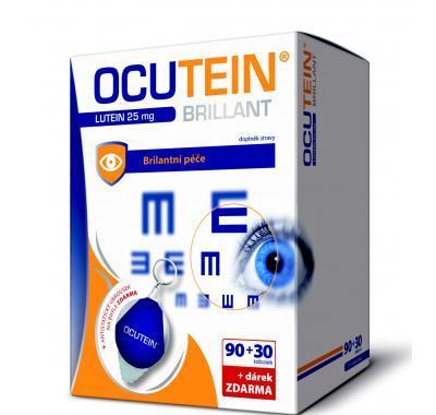 Ocutein Brillant lutein 25 mg DaVinci 120 tobolek   ubrousek na brýle., Ocutein, Brillant, lutein, 25, mg, DaVinci, 120, tobolek, , ubrousek, brýle.