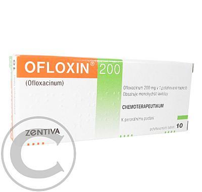 OFLOXIN 200  10X200MG Potahované tablety, OFLOXIN, 200, 10X200MG, Potahované, tablety