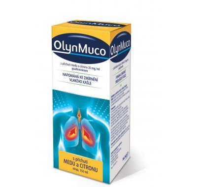 OlynMuco s příchutí medu a citronu 20 mg/ ml, OlynMuco, příchutí, medu, citronu, 20, mg/, ml