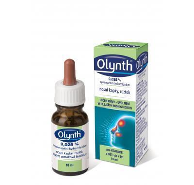 Olynth 0,025 % nosní kapky 10 ml, Olynth, 0,025, %, nosní, kapky, 10, ml
