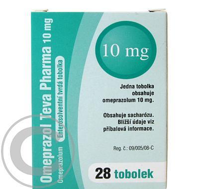 OMEPRAZOL TEVA PHARMA 10 MG  28X10MG Tobolky