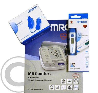 Omron M6 Comfort    adaptér a digitální teploměr ZDARMA v dárkovém balení