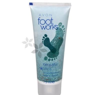 Osvěžující peeling na nohy s mořskou solí Foot Works (Beautiful Invigorating Scrub) 75 ml