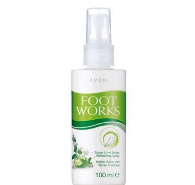 Osvěžující sprej na nohy s vůní limetky a máty Foot Works (Sugar Lime Mojito Spray) 100 ml