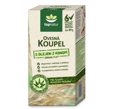 Ovesná koupel s olejem z konopí 6x30g