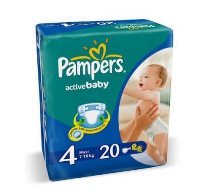 Pampers Active baby 4 maxi 7 - 14 kg 20 kusů, Pampers, Active, baby, 4, maxi, 7, 14, kg, 20, kusů