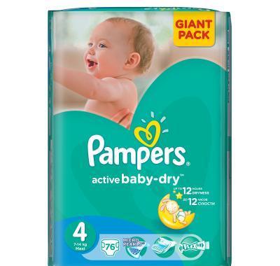 Pampers Active baby 4 maxi 7 - 14 kg 76 kusů