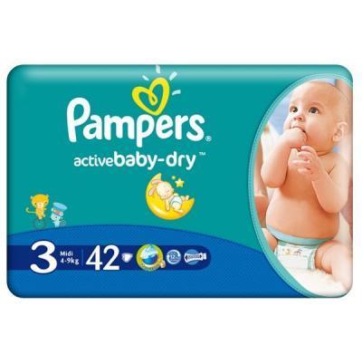 Pampers Active Baby Midi 3 42 kusů, Pampers, Active, Baby, Midi, 3, 42, kusů