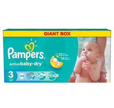 Pampers GiantPack  Midi 108 ks, Pampers, GiantPack, Midi, 108, ks