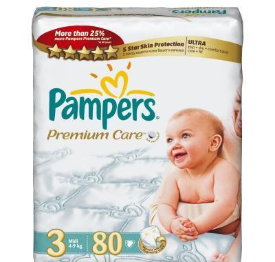 Pampers jednorazové plenky Premium Care Midi 80 kusů, Pampers, jednorazové, plenky, Premium, Care, Midi, 80, kusů