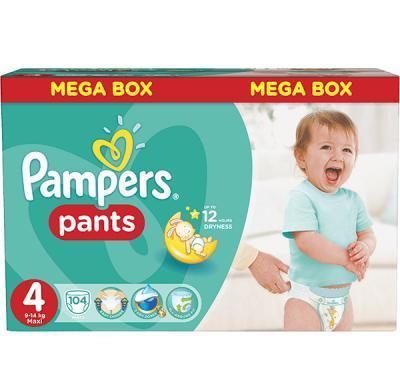 Pampers Kalhotkové plenky Mega Box velikost 4 (9-14 kg) 104 kusů