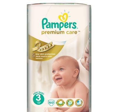 Pampers Premium Care 3 midi 5 - 9 kg 60 kusů