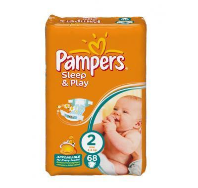 Pampers Sleep & Play 2 mini 3 - 6 kg 68 kusů, Pampers, Sleep, &, Play, 2, mini, 3, 6, kg, 68, kusů