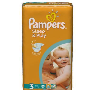 Pampers Sleep & Play 3 midi 4 - 9 kg 58 kusů, Pampers, Sleep, &, Play, 3, midi, 4, 9, kg, 58, kusů
