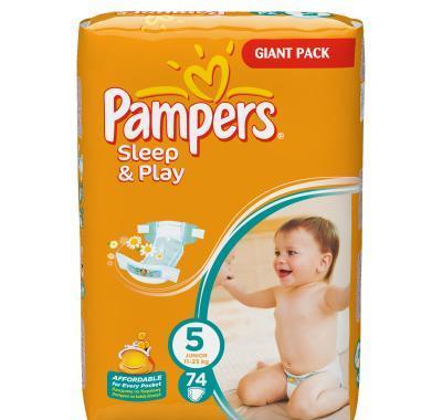 Pampers Sleep & Play 5 junior 11 - 25 kg 74 kusů, Pampers, Sleep, &, Play, 5, junior, 11, 25, kg, 74, kusů