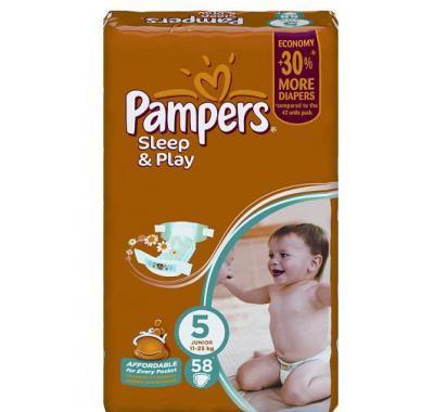 Pampers Sleep&Play Jumbo Junior 58 kusů, Pampers, Sleep&Play, Jumbo, Junior, 58, kusů