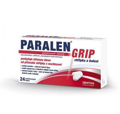 PARALEN GRIP CHŘIPKA A BOLEST  24 I Potahované tablety, PARALEN, GRIP, CHŘIPKA, A, BOLEST, 24, I, Potahované, tablety