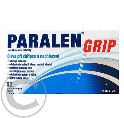 Paralen Grip chřipka a kašel por.tbl.flm.12, Paralen, Grip, chřipka, kašel, por.tbl.flm.12