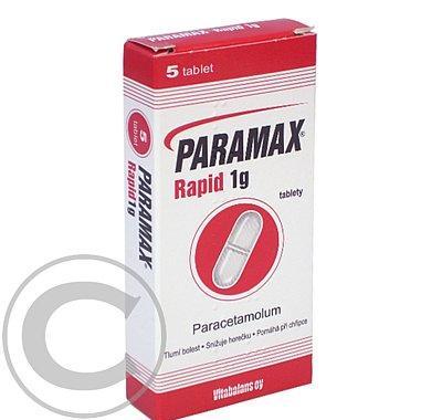 PARAMAX RAPID 1 G  5X1000MG Tablety, PARAMAX, RAPID, 1, G, 5X1000MG, Tablety