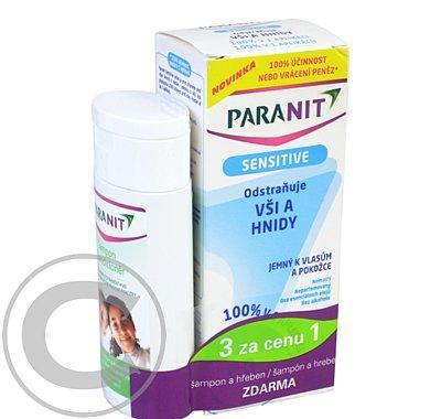 Paranit Sensitive 150ml   hřeben   šampon 100ml zdarma : VÝPRODEJ, Paranit, Sensitive, 150ml, , hřeben, , šampon, 100ml, zdarma, :, VÝPRODEJ