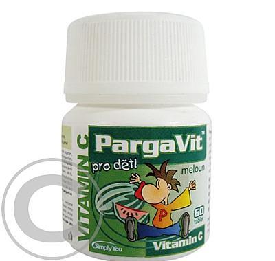 PargaVit Vitamin C meloun pro děti tbl. 60, PargaVit, Vitamin, C, meloun, děti, tbl., 60