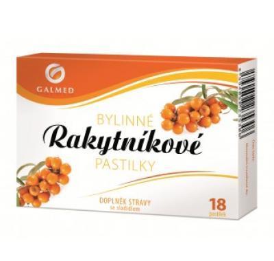 Pastilky bylinné rakytníkové Galmed 18 tbl, Pastilky, bylinné, rakytníkové, Galmed, 18, tbl