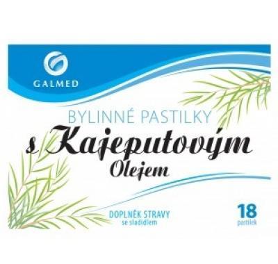 Pastilky bylinné s kajeputovým olejem Galmed 18tbl, Pastilky, bylinné, kajeputovým, olejem, Galmed, 18tbl