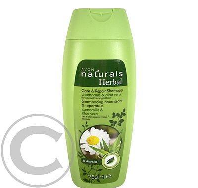Pečující a regenerační šampon s heřmánkem a aloe pro normální a poškozené vlasy Naturals (Care & Repair Shampoo) 250 ml