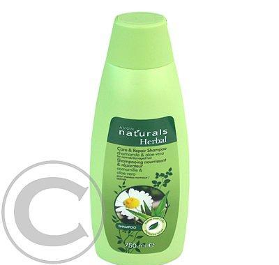 Pečující a regenerační šampon s heřmánkem a aloe pro normální a poškozené vlasy Naturals (Care & Repair Shampoo) 750 ml