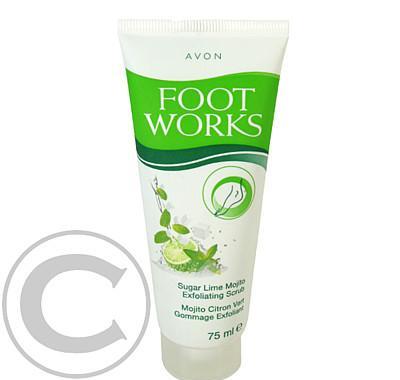 Peeling na nohy s vůní limetky a máty Foot Works (Sugar Lime Mojito Scrub) 75 ml