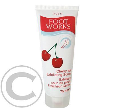 Peeling na nohy s vůní třešně Foot Works (Cherry Ice Exfoliating Scrub) 75 ml
