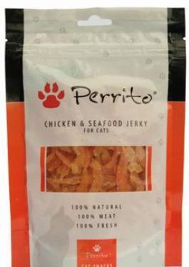 Perrito Chicken&Seafood jerky pro kočky 100 g