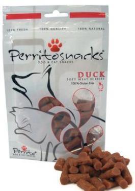 Perrito snacks Duck Nibbles pro psy a kočky 50g