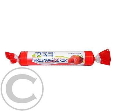 PEZ Hroznový cukr s vit.C jahoda 39g, PEZ, Hroznový, cukr, vit.C, jahoda, 39g