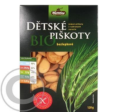 Piškoty dětské Bio bezlepkové 120g, Piškoty, dětské, Bio, bezlepkové, 120g