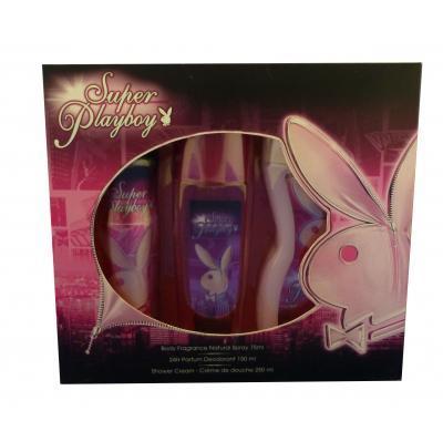 Playboy Super Women deo sklo 75ml   DEO 150 ml   sprchový gel 250 ml, Playboy, Super, Women, deo, sklo, 75ml, , DEO, 150, ml, , sprchový, gel, 250, ml