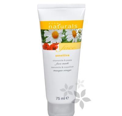 Pleťová maska s heřmánkem a vlčím mákem Naturals (Face Mask Chamomile & Poppy) 75 ml