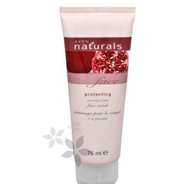 Pleťový peeling s granátovým jablkem Naturals (Pomegranate Scrub) 75 ml