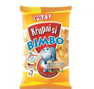 POEX Bimbo kukuřičné křupky bez soli 100 g, POEX, Bimbo, kukuřičné, křupky, bez, soli, 100, g