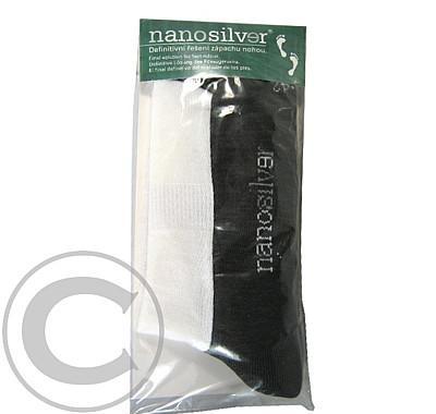 Ponožky NANOSILVER Sport bílo-šedé velikost L 43-47