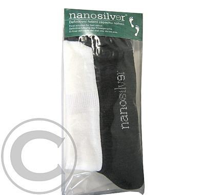 Ponožky NANOSILVER Sport bílo-šedé velikost M 39-42