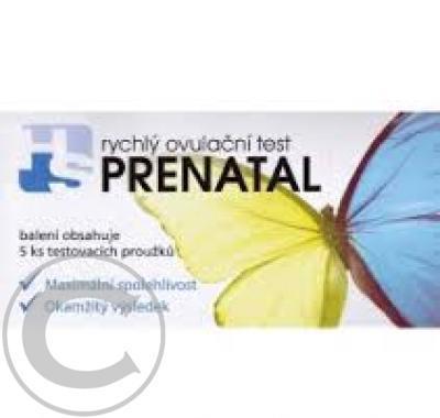 PRENATAL rychlý ovulační test 5 ks, PRENATAL, rychlý, ovulační, test, 5, ks