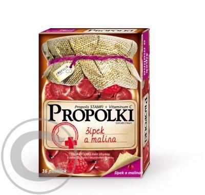 Propolki šípek a malina pastilky 16, Propolki, šípek, malina, pastilky, 16