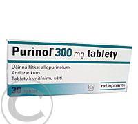 PURINOL 300MG  30X300MG Tablety, PURINOL, 300MG, 30X300MG, Tablety