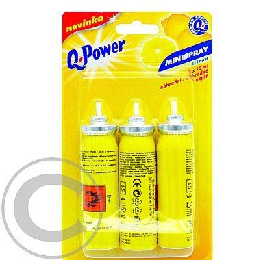 Q power minispray 3x15ml náhradní náplň citron, Q, power, minispray, 3x15ml, náhradní, náplň, citron