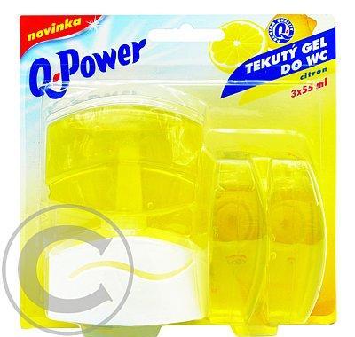 Q power tekutý závěs 3x55ml citron