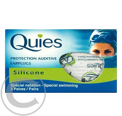 Quies Silikonové chrániče sluchu pro plavání 3páry, Quies, Silikonové, chrániče, sluchu, plavání, 3páry