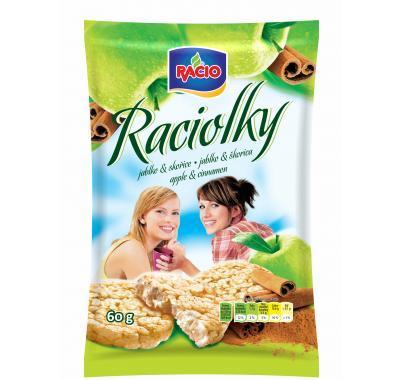 RACIOLKY jablko-skořicové 60g, RACIOLKY, jablko-skořicové, 60g