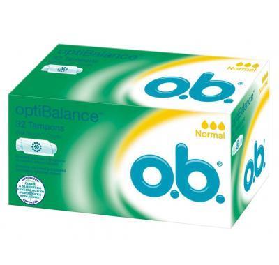 Tampony o.b.® optiBalance™ Normal 32 kusů